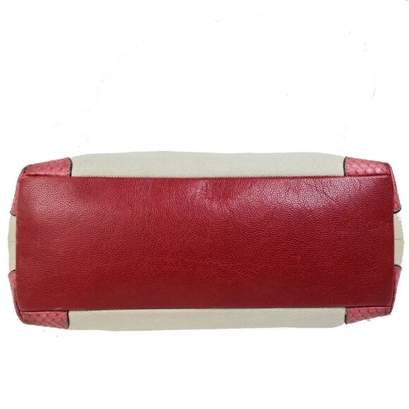 authenticity guaranteed CARTIER Logo Marcello Shoulder Tote Bag Canvas - Picture 6 of 16